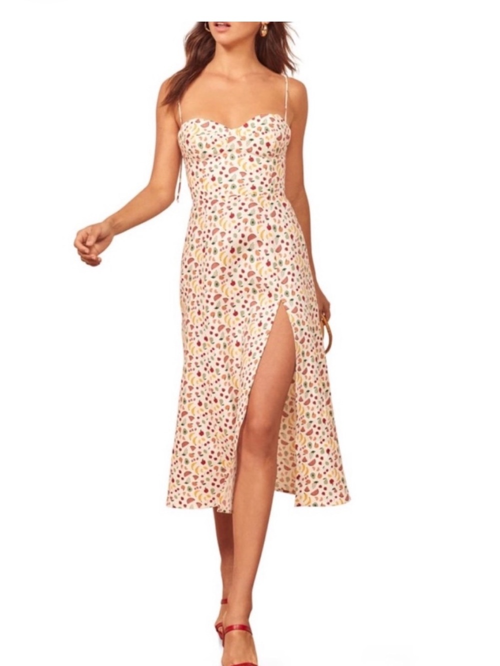 Reformation Nebraska Linen Dress in “Supermarket Sweep” print - Picture 2 of 3